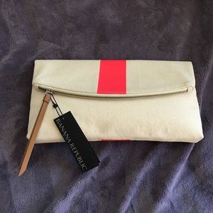 Banana Republic Canvas Clutch